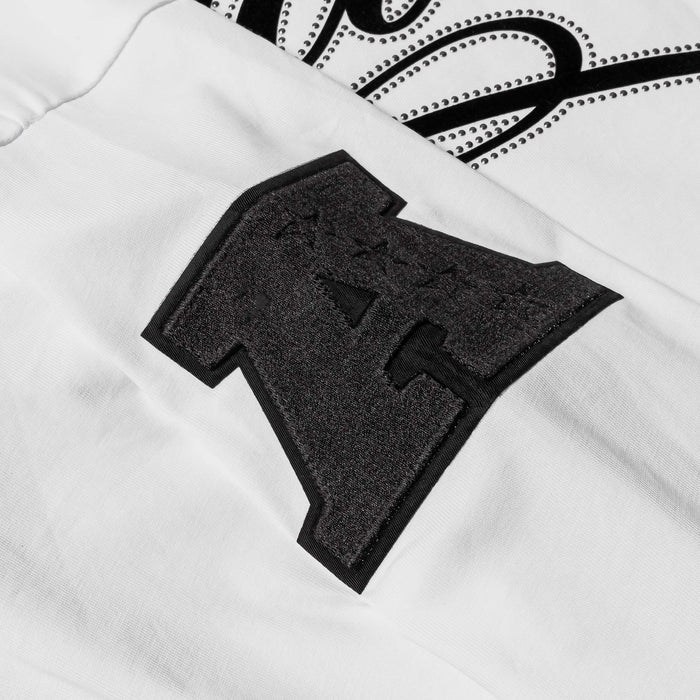 Las Vegas Raiders Blackout Mens Long Sleeve Shirt (White/Black)