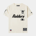 Las Vegas Raiders Original Mens Short Sleeve Shirt (Beige/Black)