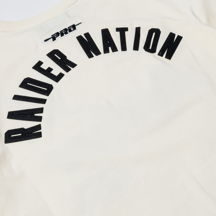 Las Vegas Raiders Original Mens Short Sleeve Shirt (Beige/Black)