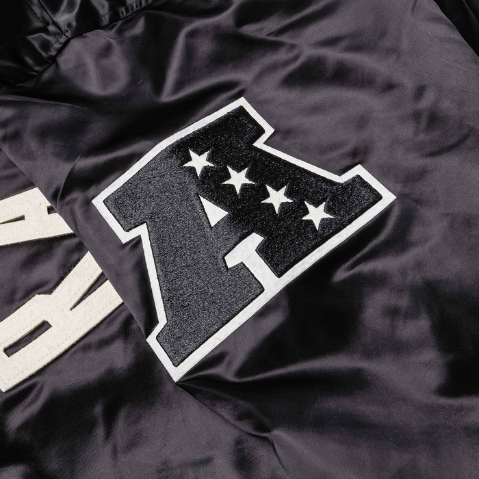 Las Vegas Raiders Original Satin Mens Jacket (Black/White)