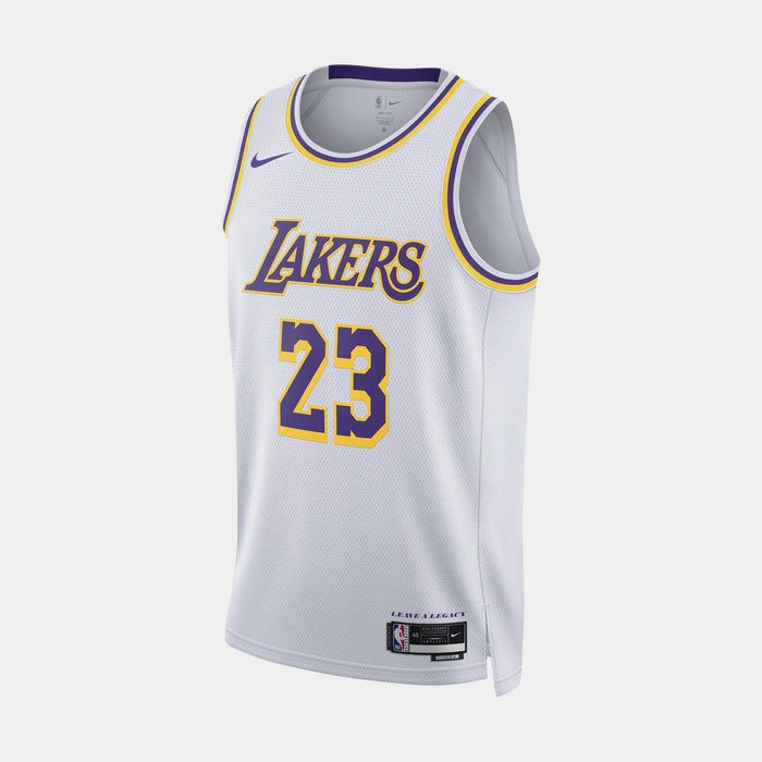 LeBron James Los Angeles Lakers 2022/23 Association Edition Dri Fit Mens Jersey (White)