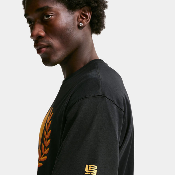 LeBron Out For Redemption Mens Short Sleeve Shirt (Black)