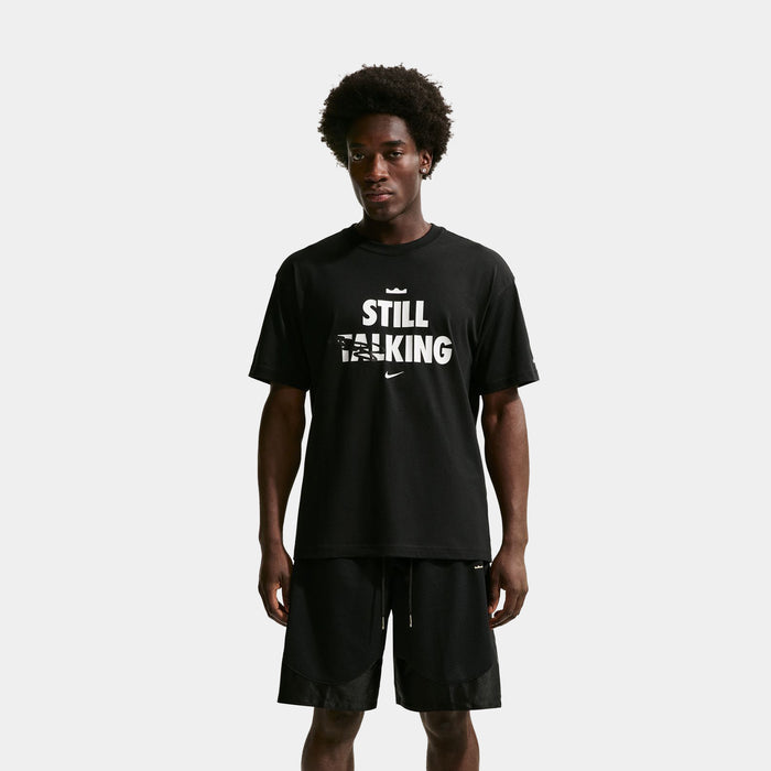 LeBron Shut Up and Dribble Mens Short Sleeve Shirt (Black)