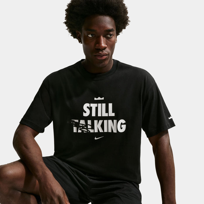 LeBron Shut Up and Dribble Mens Short Sleeve Shirt (Black)