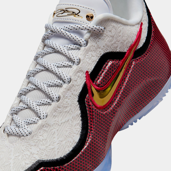 LeBron XXIII Grand Opening Mens Basketball Shoes (White/Metallic Gold/University Red/Black)