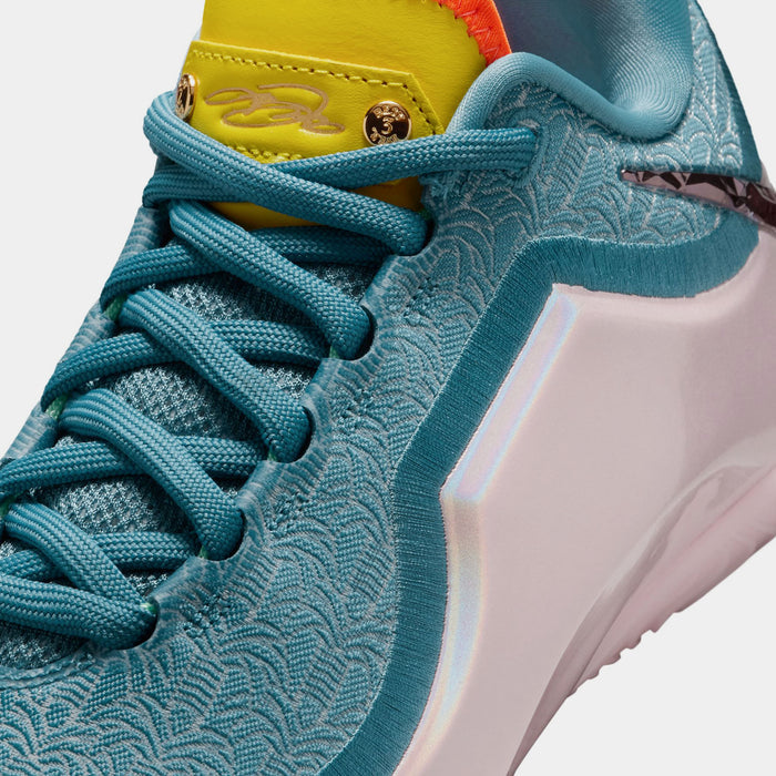 LeBron XXIII Miami Twice Grade School Basketball Shoes (Smokey Blue/Multi Color/Lightening)