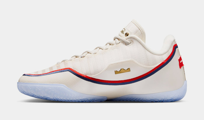 LeBron XXIII Old Glory Mens Basketball Shoes (Pale Ivory/Metallic Gold/University Red)