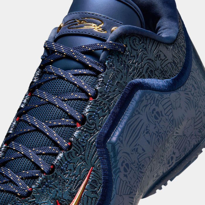 LeBron XXIII Out For Redemption Mens Basketball Shoes (Midnight Navy/Metallic Gold)