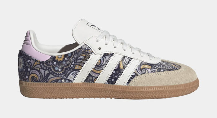 Liberty Samba OG Grade School Lifestyle Shoes (Core White/Orchid Fusion/Gum)