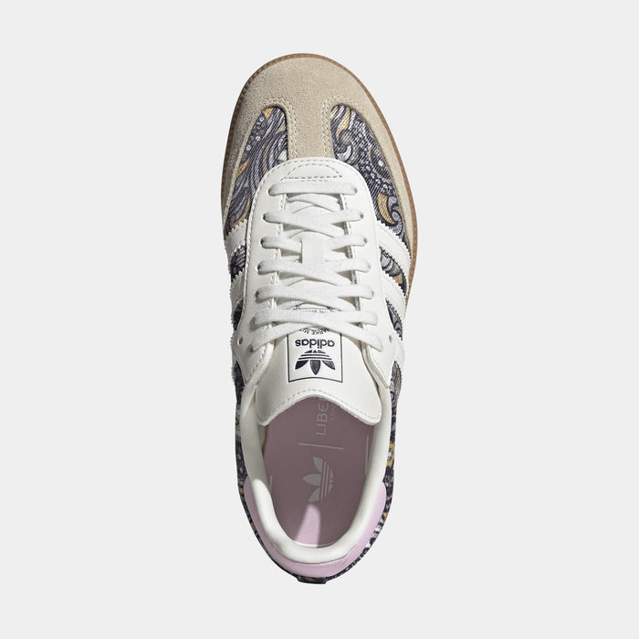 Liberty Samba OG Grade School Lifestyle Shoes (Core White/Orchid Fusion/Gum)