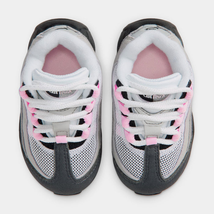 Little Max 95 Pink Foam Infant Toddler Running Shoes (Black/Pink Foam/White/Medium)