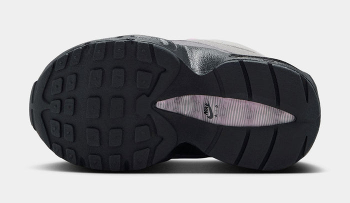 Little Max 95 Pink Foam Infant Toddler Running Shoes (Black/Pink Foam/White/Medium)