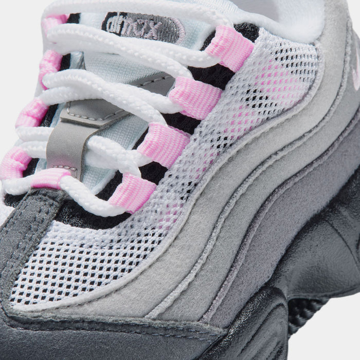 Little Max 95 Pink Foam Infant Toddler Running Shoes (Black/Pink Foam/White/Medium)