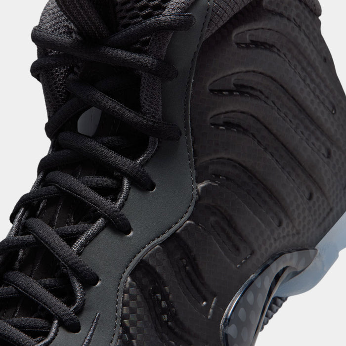 Little Posite One Carbon Fiber Grade School Basketball Shoes (Black/Black/Dark Smoke Grey)