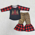 Long sleeve bell bottom pants Christmas outfits