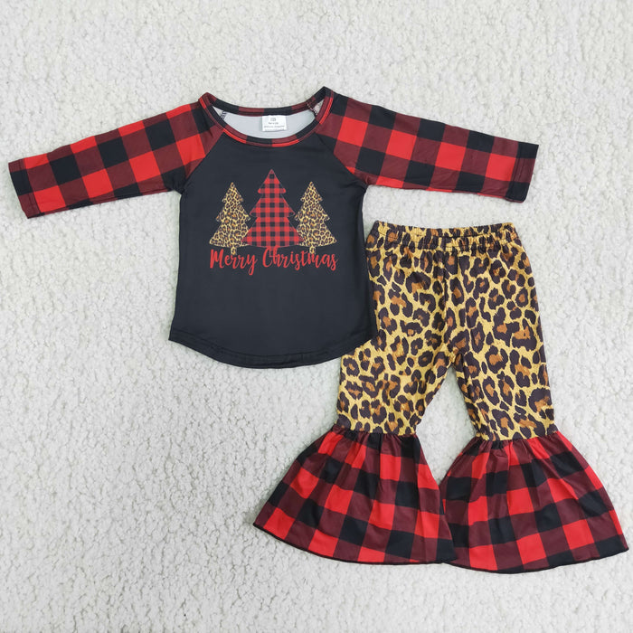 Long sleeve bell bottom pants Christmas outfits