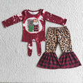 Long sleeve bell bottom pants Christmas outfits