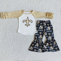 Long sleeve bell bottom pants outfits