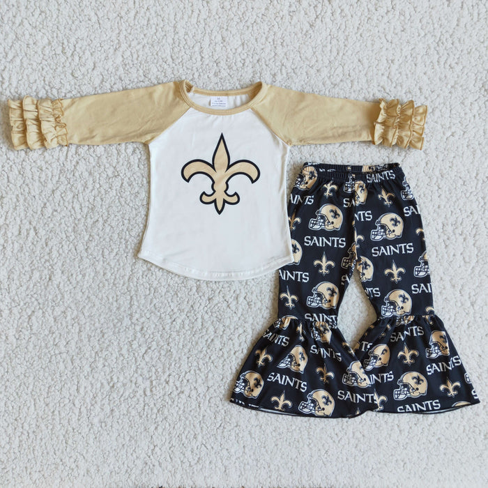 Long sleeve bell bottom pants outfits