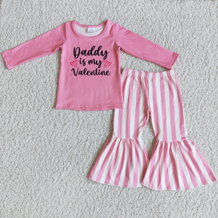 Long sleeve bell bottom pants Valentines outfits  6 B9-35