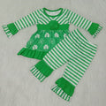 Long sleeve ruffles pants St. Patrick Days' outfits