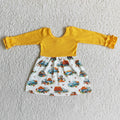 Long sleeve tunic pumpkin dress