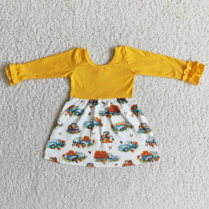 Long sleeve tunic pumpkin dress