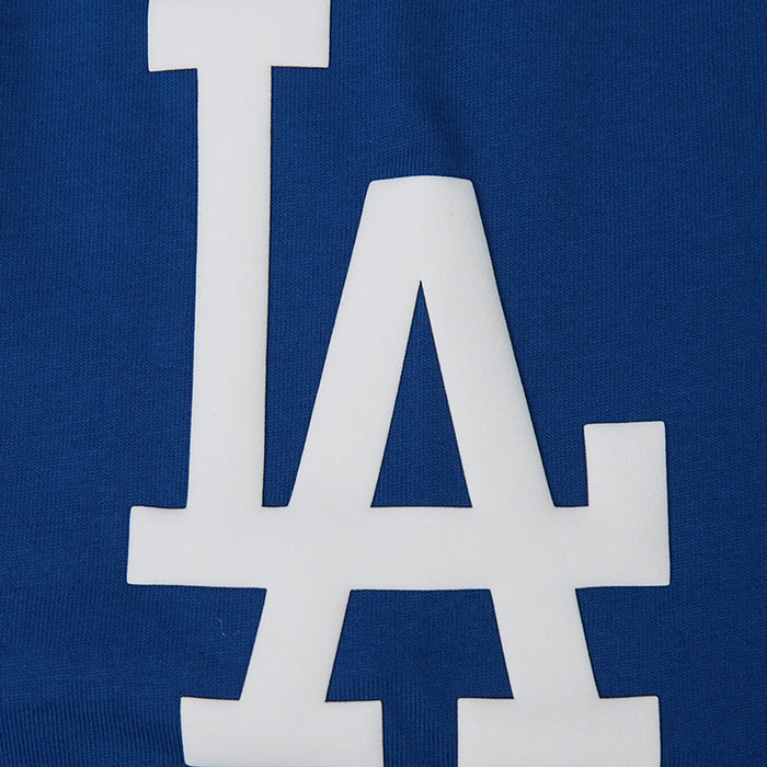 Los Angeles Dodgers All Pro Woodmark Drop Shoulder Mens Short Sleeve Shirt (Blue/White)