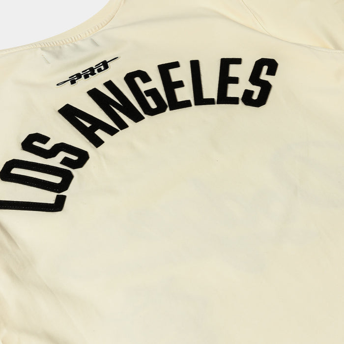 Los Angeles Dodgers Original Mens Short Sleeve Shirt (Beige/White)