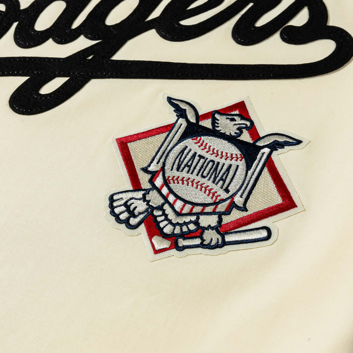 Los Angeles Dodgers Original Mens Short Sleeve Shirt (Beige/White)