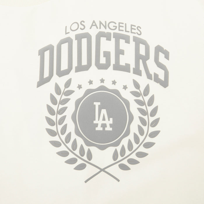 Los Angeles Dodgers Street Team Drop Shoulder Mens Short Sleeve Shirt (Beige/Grey)