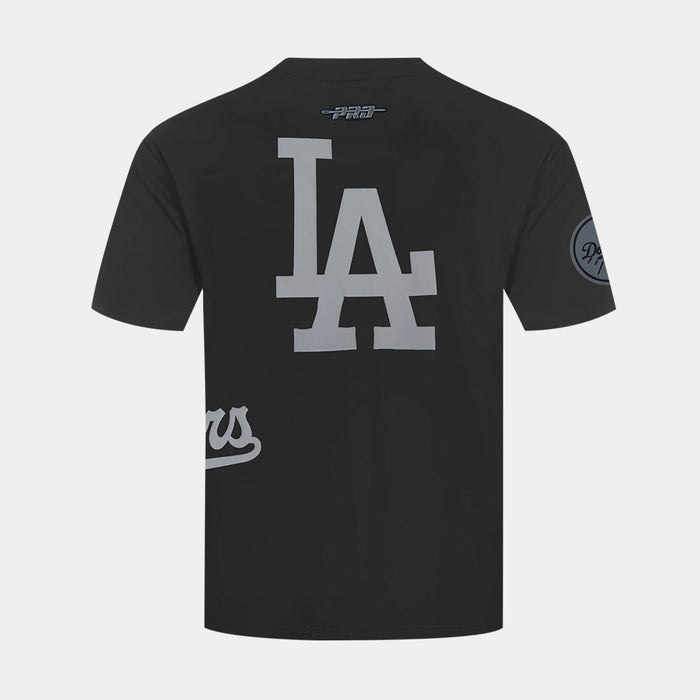 Los Angeles Dodgers Street Team Drop Shoulder Mens Short Sleeve Shirt (Black/Grey)