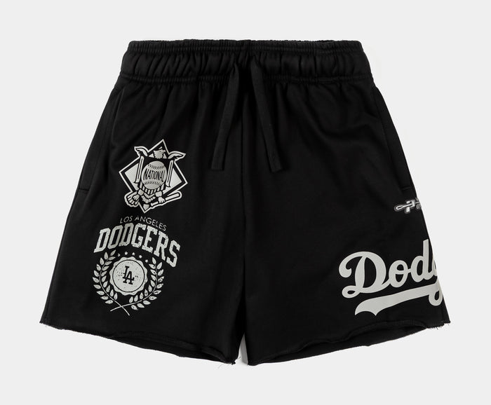 Los Angeles Dodgers Street Team Fleece Mens Shorts (Black/Grey)