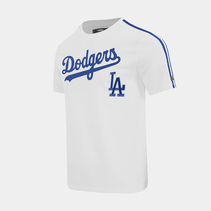 Los Angeles Dodgers Ultras Taping Mens Short Sleeve Shirt (White/Blue)