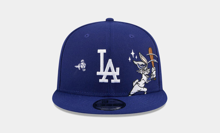 Los Angeles Dodgers x Looney Tunes Bugs 9Fifty Snapback Mens Hat (Navy/White)