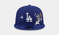 Los Angeles Dodgers x Looney Tunes Bugs 9Fifty Snapback Mens Hat (Navy/White)