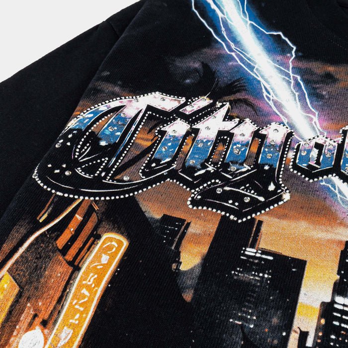 Los Angeles Exclusive Mens Short Sleeve Shirt (Black/Purple)