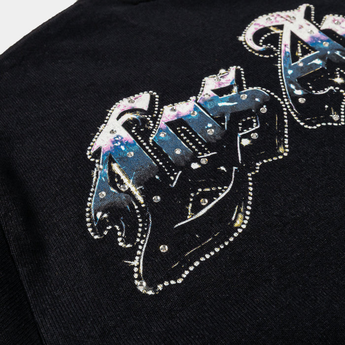 Los Angeles Exclusive Mens Short Sleeve Shirt (Black/Purple)