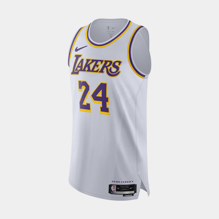 Los Angeles Lakers Association Edition Dri Fit Authentic Mens Jersey (White)
