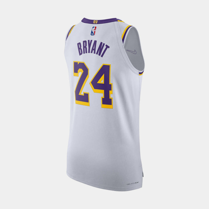 Los Angeles Lakers Association Edition Dri Fit Authentic Mens Jersey (White)