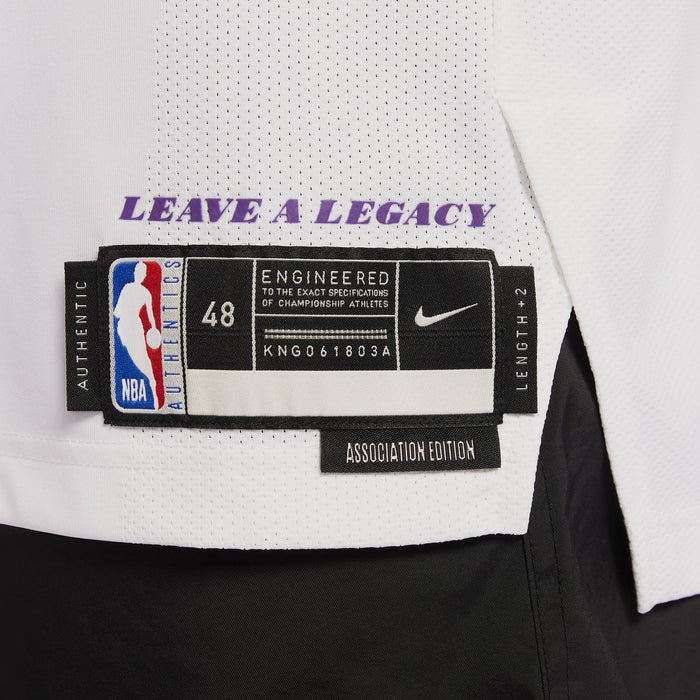 Los Angeles Lakers Association Edition Dri Fit Authentic Mens Jersey (White/Bryant Kobe 8)