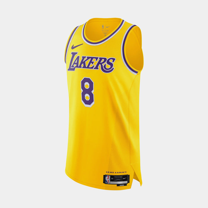 Los Angeles Lakers Icon Edition Dri Fit ADV NBA Authentic Mens Jersey (Yellow)
