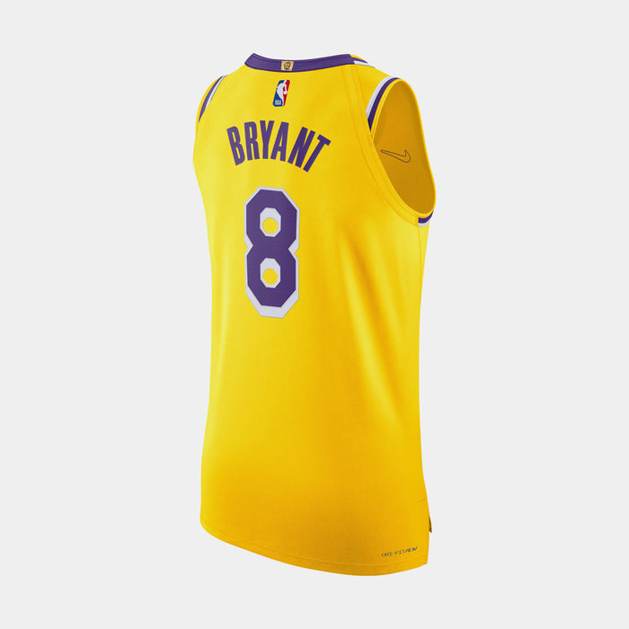 Los Angeles Lakers Icon Edition Dri Fit ADV NBA Authentic Mens Jersey (Yellow)