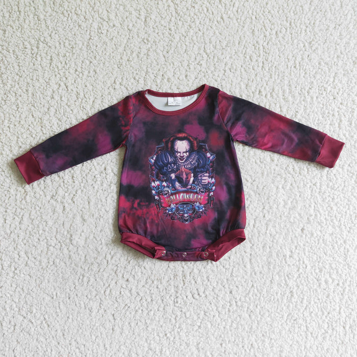 LR0078 Film Characters Print Baby Halloween Romper