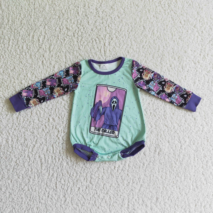 LR0089 THE CALLER Baby Girls Halloween Romper