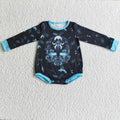 LR0091 SEE YOU Spooky Baby Girls Halloween Romper