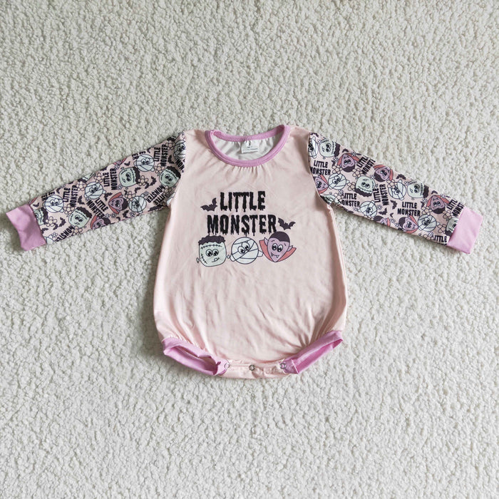 LR0101 Little Monster Baby Girls Halloween Romper