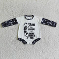LR0123 FINE Skull Baby Halloween Romper
