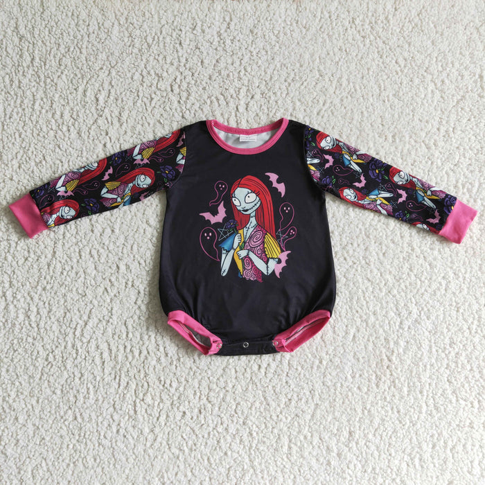 LR0151 Nightmar* Baby Girls Halloween Romper