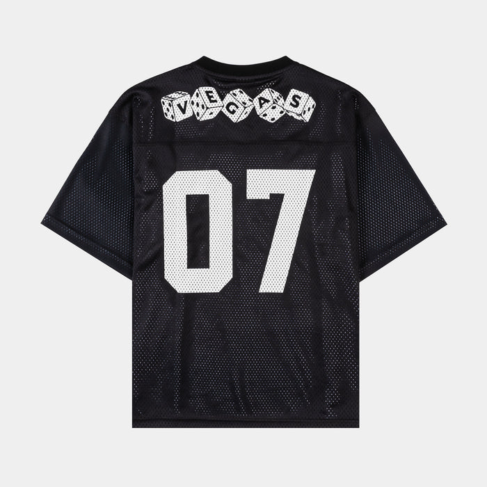 Luck #7 Mesh Mens Jersey (Black/Purple)
